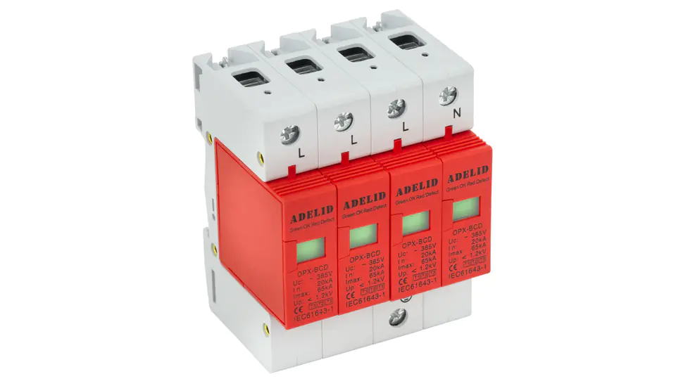 ⁨Modular surge arrester 3-FAZ B+C+D T1,T2,T3 BCD⁩ at Wasserman.eu