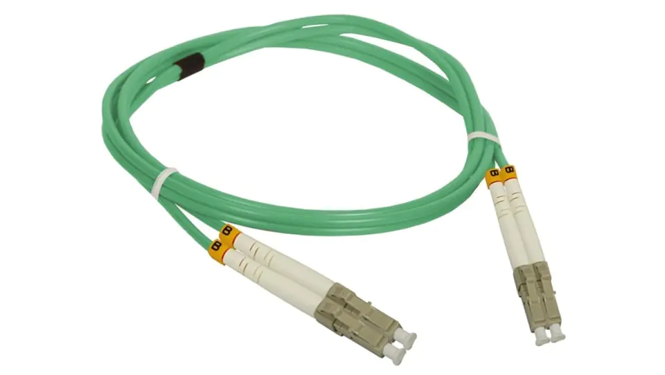 ⁨Kabel światłowodowy A-LAN FOC-LCLC-5MMD-3-3 (LC - LC 3m kolor turkusowy)⁩ w sklepie Wasserman.eu