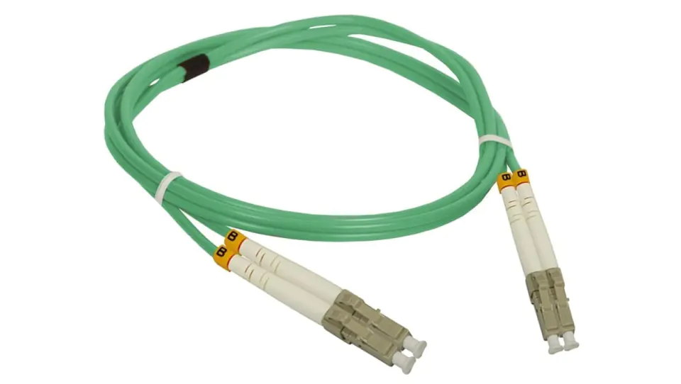 ⁨Fiber Optic Cable A-LAN FOC-LCLC-5MMD-3-3 (LC - LC 3m turquoise)⁩ at Wasserman.eu