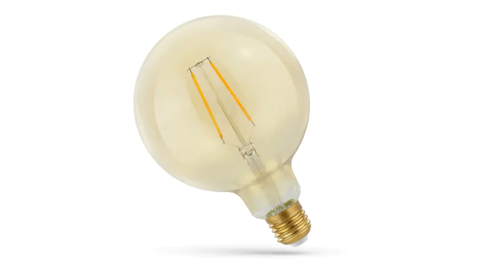 ⁨LED bulb E27 230V 2W Globe COG Gold heat⁩ at Wasserman.eu