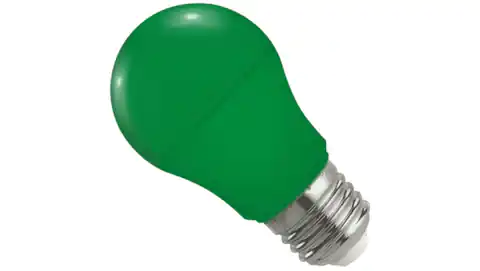 ⁨Żarówka LED E27 230V 4,9W GLS zielona⁩ w sklepie Wasserman.eu