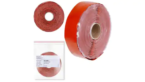 ⁨Hiprosiltape 25mm silicone rubber self-vulcanizing tape 337.525.1 /11m/⁩ at Wasserman.eu
