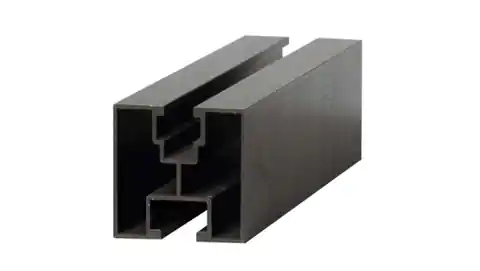 ⁨Profil aluminiowy AL do montażu paneli fotowoltaicznych CZARNY 2200mm 40x40 Z-BC-6025 fotowoltaiczna szyna czarny⁩ w sklepie Wasserman.eu