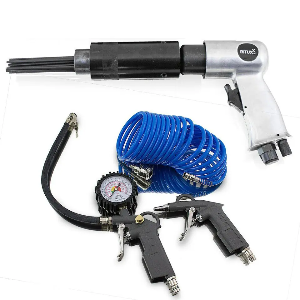 ⁨NEEDLE HAMMER + BITUXX COMPRESSOR ACCESSORY KIT⁩ at Wasserman.eu