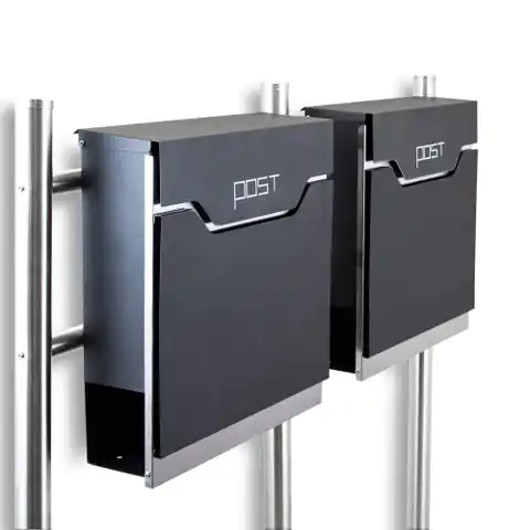 ⁨Mailbox for letters set of 2 pcs on a stand Freestanding⁩ at Wasserman.eu