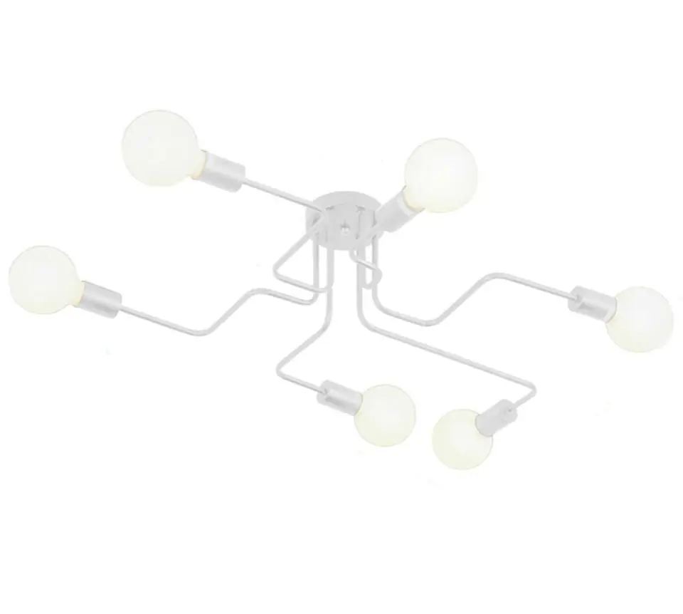 ZD74K Lampa sufitowa 6 ramion biała w sklepie Wasserman.eu
