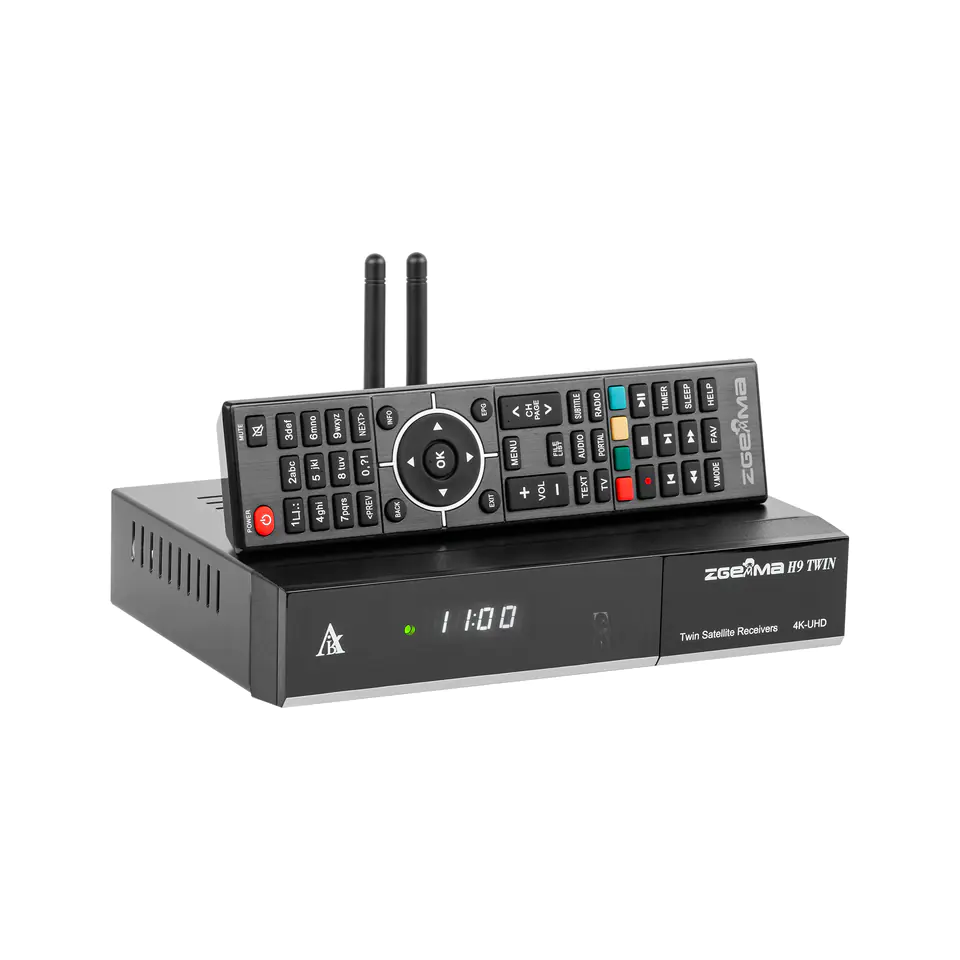Tuner satelitarny Zgemma H9 Twin DVB-S2X 4K UHD H.265 HEVC LAN LINUX WiFi KODI (NetFlix) YouTube CI w sklepie Wasserman.eu