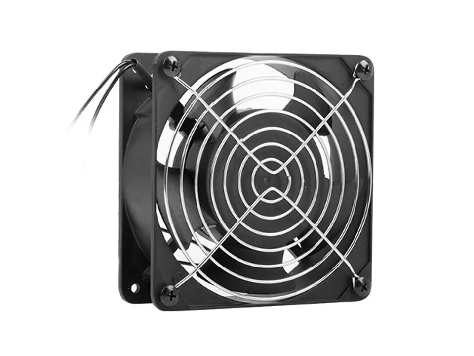 ⁨Fan for 19 hanging cabinets 230V 120x120x38mm black⁩ at Wasserman.eu