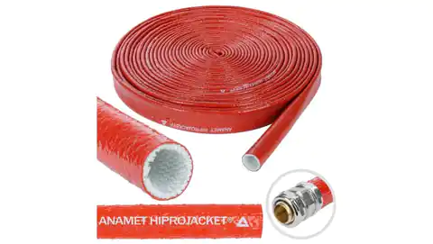 ⁨Oplot kablowy koszulka Hiprojacket Aero wąż ochronny peszel odporny na ogień i wysoką temperaturę do 1640C 6mm 15m 71.0145⁩ w sklepie Wasserman.eu