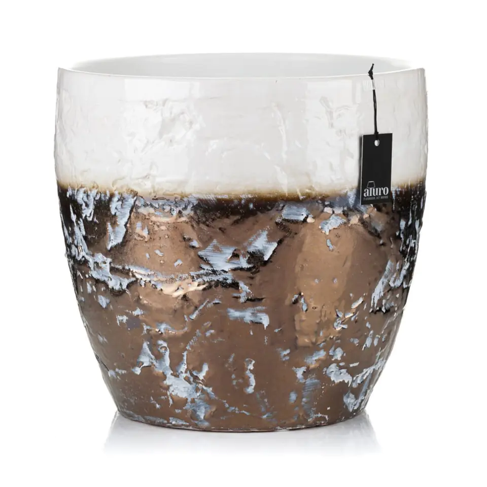 ⁨POT MIDAXI white &copper XXL_Aluro⁩ at Wasserman.eu