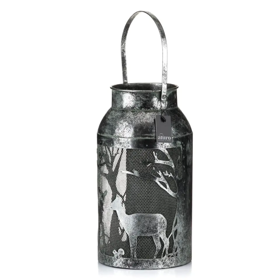 ⁨Lantern metal. TIMBA black-silver XL_Aluro⁩ at Wasserman.eu