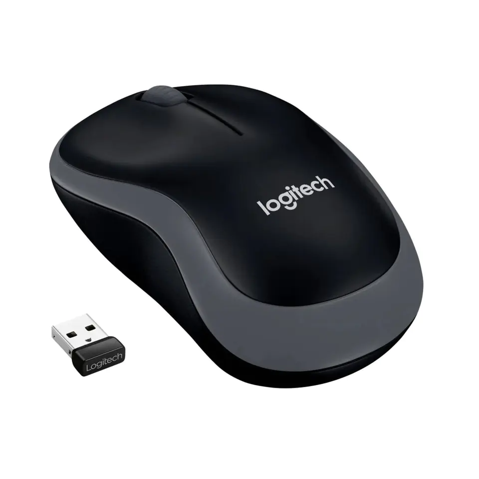 ⁨Mysz Logitech M185 910-002235 (optyczna; 1000 DPI; kolor szary⁩ w sklepie Wasserman.eu