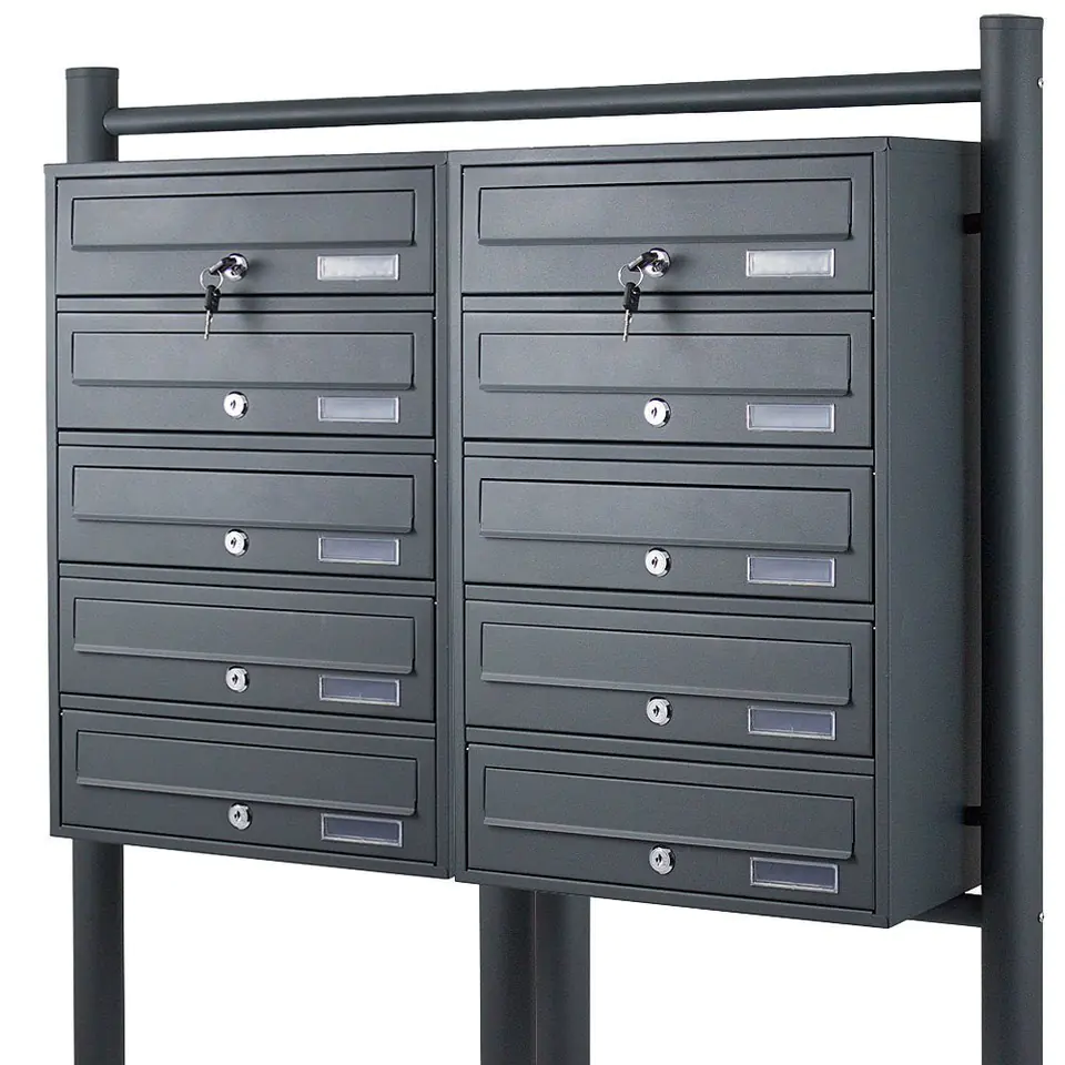 ⁨MAILBOX 2x5 GRAPHITE STAINLESS STEEL⁩ at Wasserman.eu