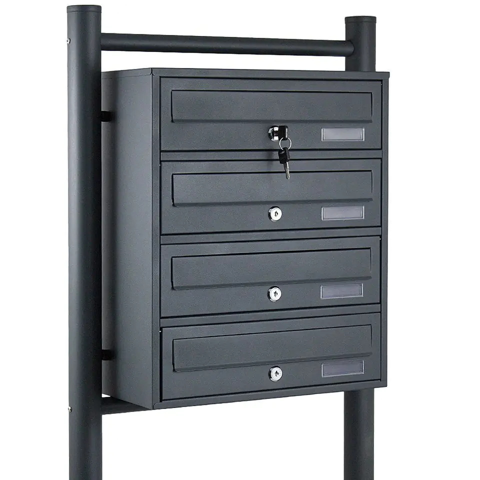 ⁨MAILBOX 4 GRAPHITE STAINLESS STEEL⁩ at Wasserman.eu
