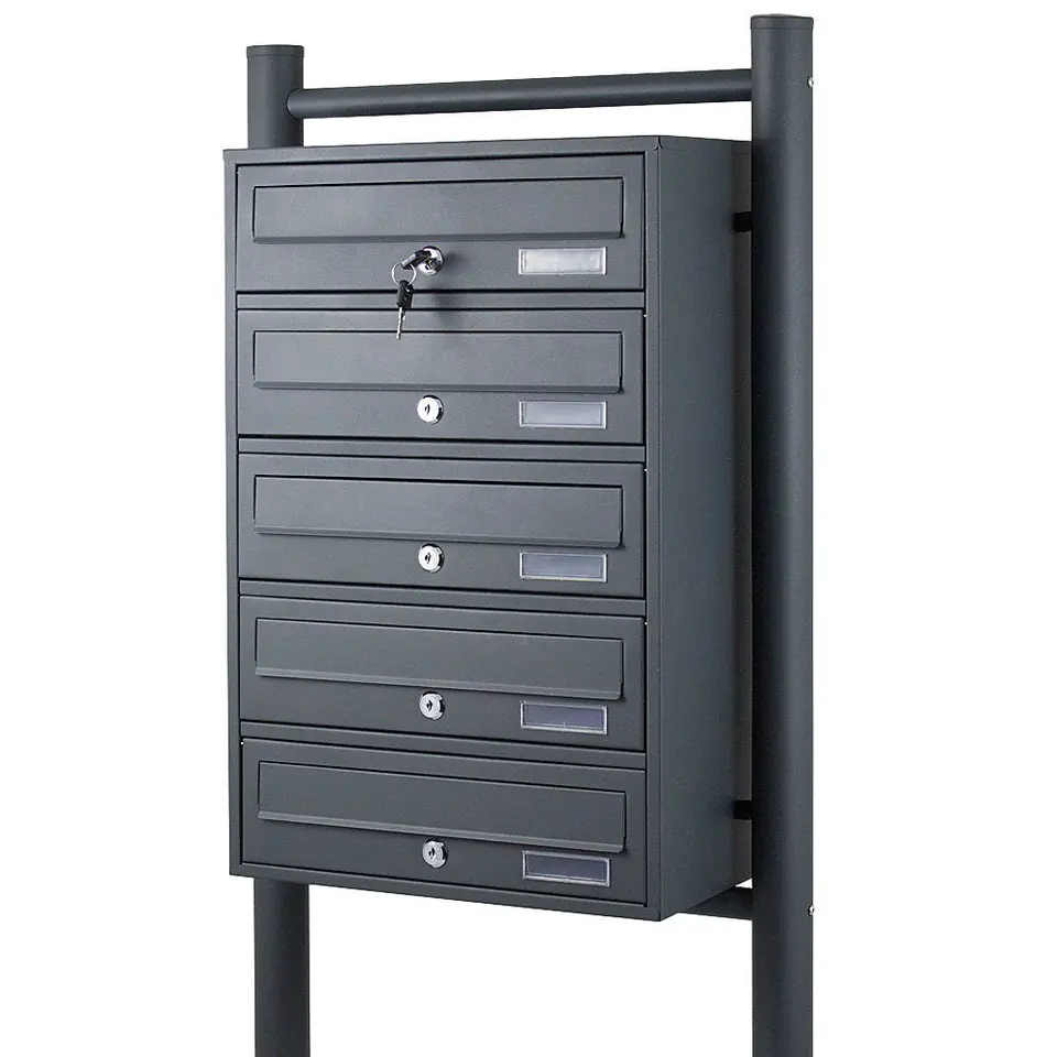 ⁨MAILBOX 5 GRAPHITE STAINLESS STEEL⁩ at Wasserman.eu
