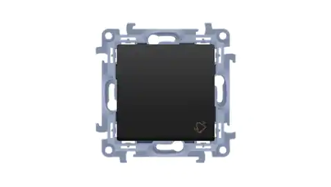 ⁨Simon 10 Przycisk dzwonek (moduł) 10AX, 250V, zaciski śrubowe czarny mat CD1.01/49⁩ w sklepie Wasserman.eu