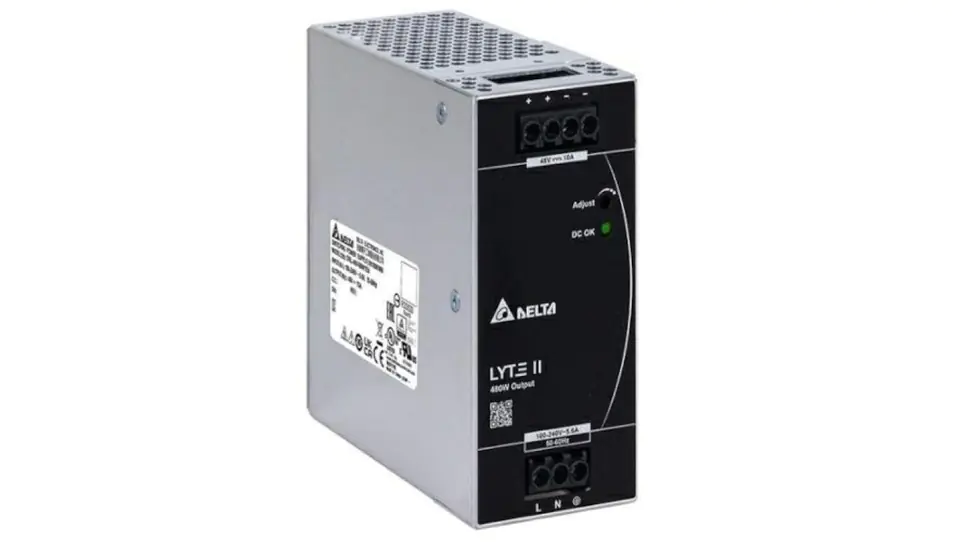 ⁨DIN Rail Power Supply 24V 480W 20A series Lyte II DRL-24V480W1EN⁩ at Wasserman.eu