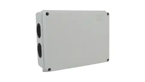 ⁨Surface-mounted box with chokes dim/inside 190x145x70 10membranes IP66 009.PG M-L 1827⁩ at Wasserman.eu
