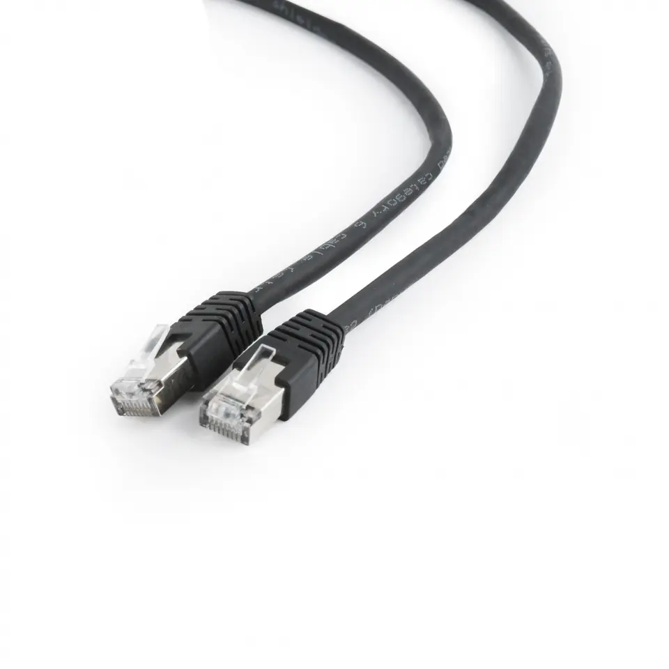 ⁨Patch cord cat.6 FTP 2m Black⁩ at Wasserman.eu