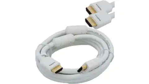 ⁨VITALCO HDK31 Kabel HDMI 1.4 High Speed Full HD 4K@24 biały 7,5m⁩ w sklepie Wasserman.eu