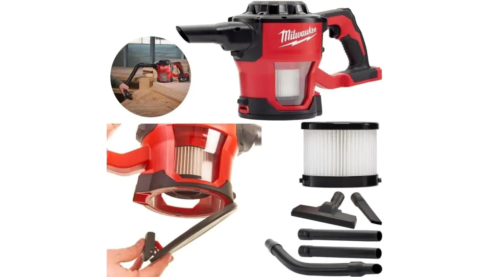 ⁨Cordless handheld vacuum cleaner 18V compact with filter M18 MILWAUKEE⁩ at Wasserman.eu