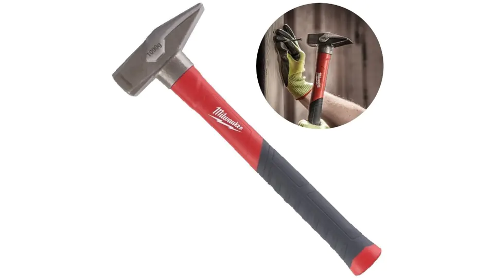 ⁨Locksmith hammer 1000g with fiberglass handle MILWAUKEE⁩ at Wasserman.eu