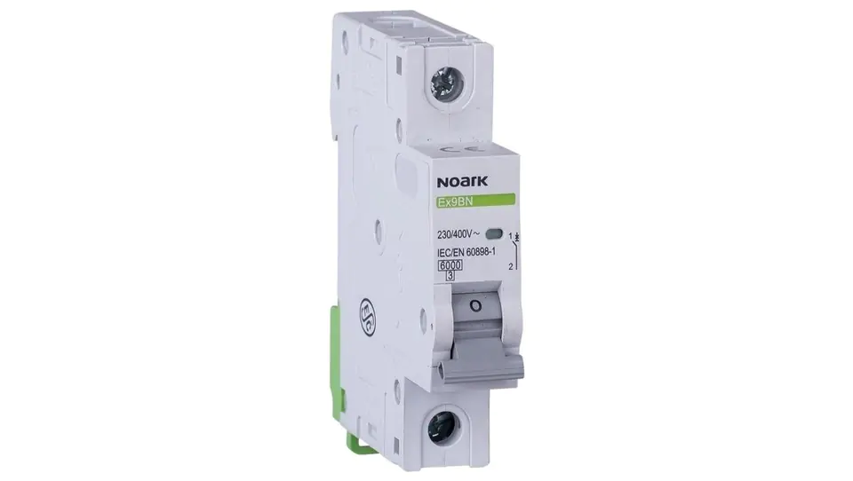 ⁨S circuit breaker Fuse 1-phase C25 (C 25A) 1-pole 1P (230/400V AC) 1-module NOARK⁩ at Wasserman.eu