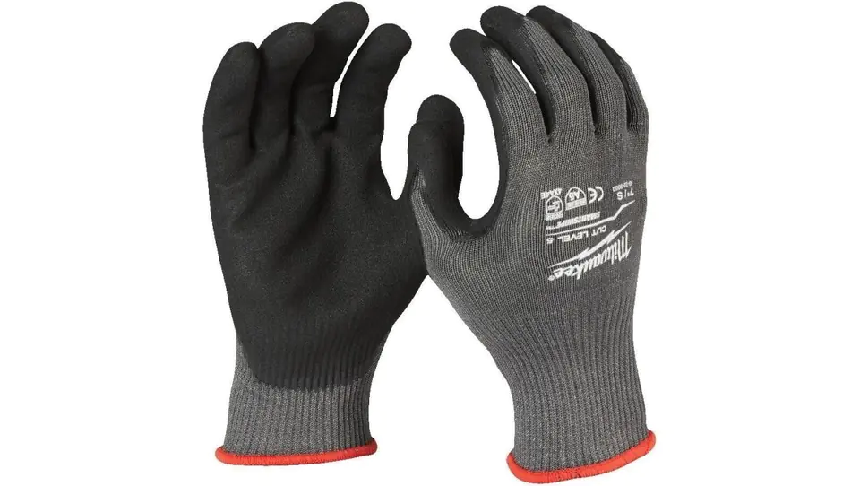 ⁨Work gloves, size S/7 cut resistant, protection level 5/E MILWAUKEE⁩ at Wasserman.eu