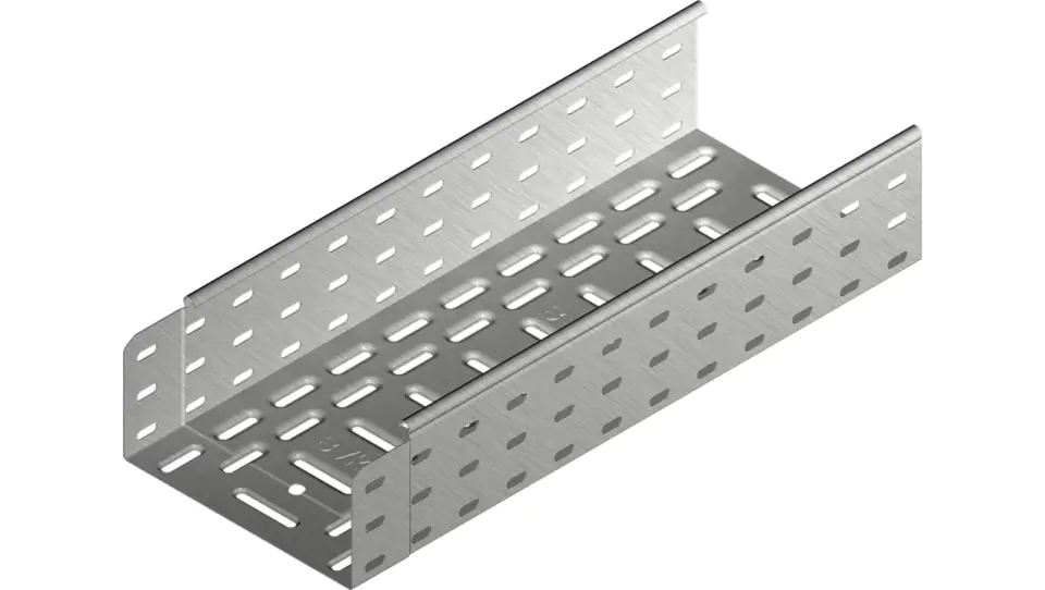 ⁨Perforated cable tray 100x100 thickness 0,7mm KGL100H100/3 110116 /3m/⁩ at Wasserman.eu