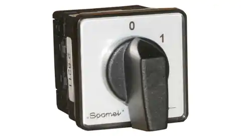 ⁨Cam switch 0-1 3P 10A desktop mount knob black SK10-2.8211P03⁩ at Wasserman.eu