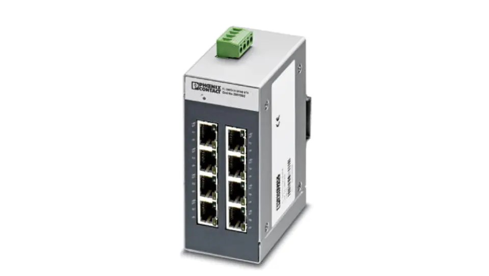 ⁨Industrial Ethernet Switch (8 x 10/100Mbps RJ45 ports for SFNB 8TX lan) 2891002 2891002⁩ at Wasserman.eu