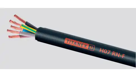⁨Industrial cable TITANEX H07RN-F 5x2,5 450/750V 37062T /drum/⁩ at Wasserman.eu