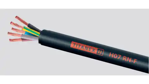 ⁨Industrial cable TITANEX H07RN-F 5x4 450/750V 37063T /drum/⁩ at Wasserman.eu