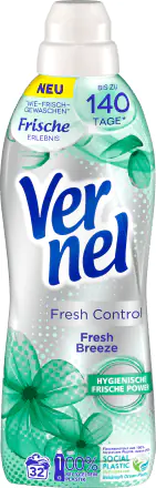 ⁨Vernel Fresh Control Fresh Breeze Płyn do Płukania 32 prania⁩ w sklepie Wasserman.eu