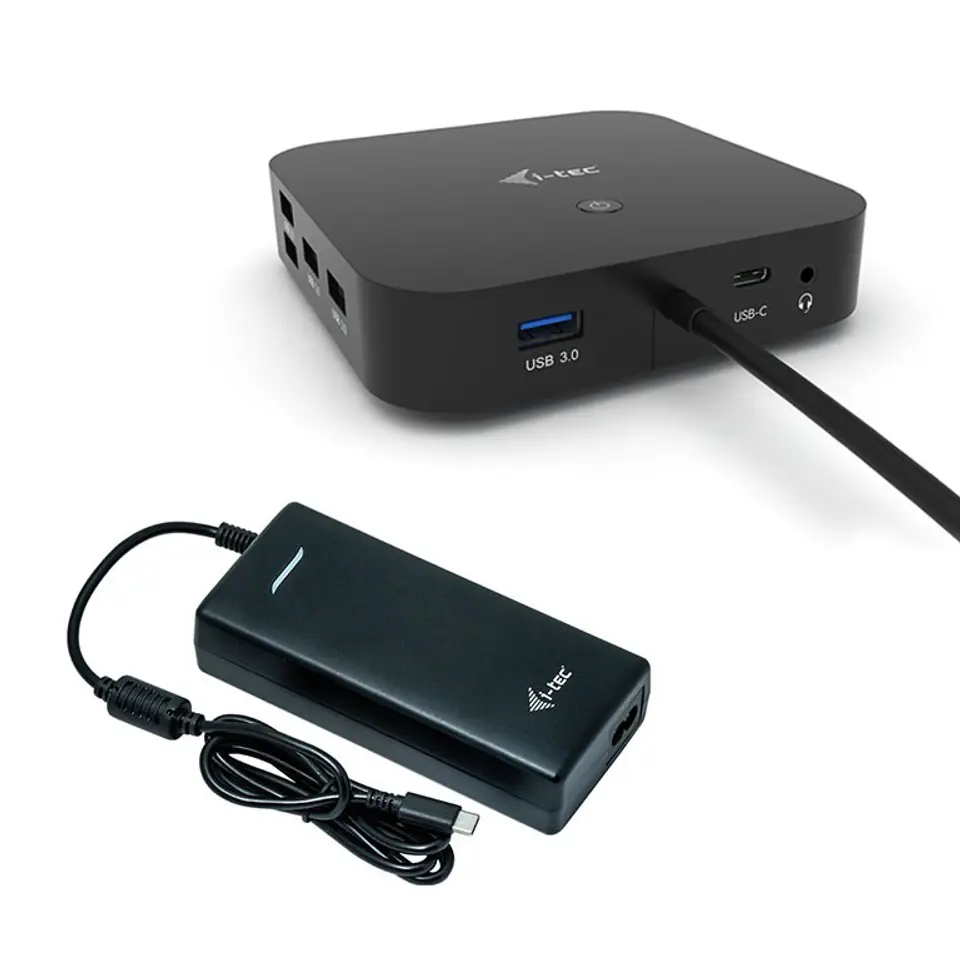 ⁨Stacja dokującą USB-C Dual Display Docking Station Power Delivery 100 W + i-tec Universal Charger 112 W⁩ w sklepie Wasserman.eu