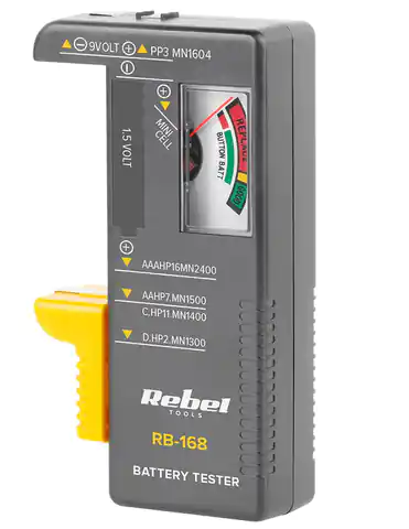 ⁨Tester baterii Rebel Tools RB-168 woltomierz⁩ w sklepie Wasserman.eu