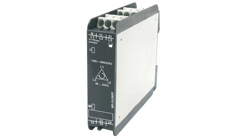 ⁨Phase sequence and decay monitoring relay 2P 5A 342-457V AC MR-GU3M2P 2613065⁩ at Wasserman.eu