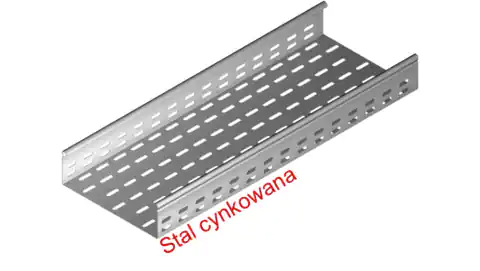 ⁨Perforated cable tray 300x60 thickness 0,7mm KGL/KGOL300H60/3 160416 /3m/⁩ at Wasserman.eu