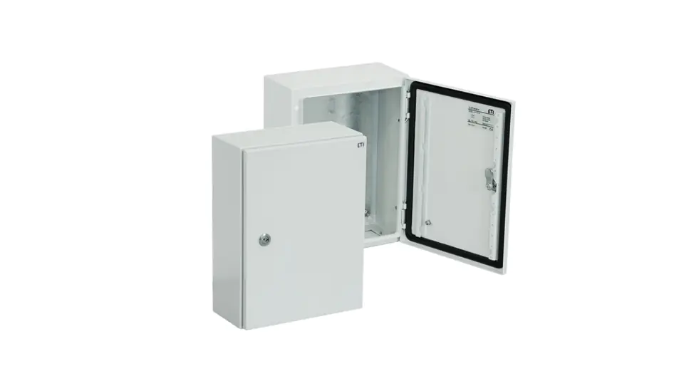 ⁨Metal enclosure 400x300x150mm IP66 with board ETIBOX GT 40-30-15 001102105⁩ at Wasserman.eu