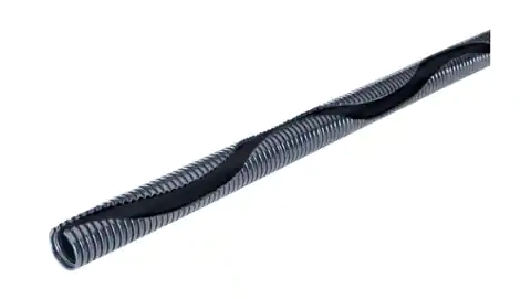 ⁨Wąż poliamidowy z sinusoidalnym nacięciem SILVYN RILL PA6 SINUS 12,2x15,7 czarny 61806565 /50m/⁩ w sklepie Wasserman.eu