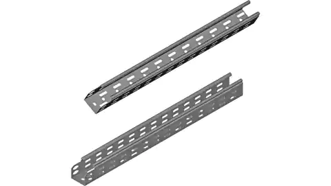⁨Perforated cable tray 100x42 thickness 0,5mm KGR100H42/2 141517 /2m/⁩ at Wasserman.eu