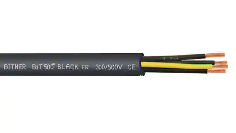⁨Przewód sterowniczy BiT 500 BLACK FR 3G1,5 300/500V SB1894 klasa Eca /bębnowy/⁩ w sklepie Wasserman.eu
