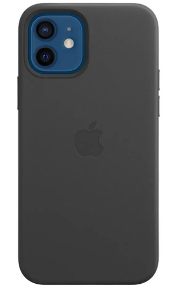 iPhone 12/ 12 Pro Leather Case with MagSafe - Black at Wasserman.eu