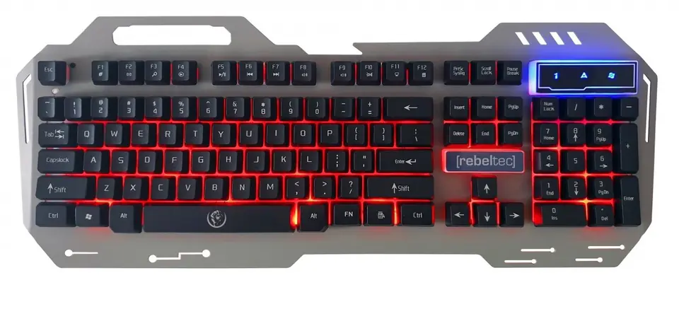 ⁨Klawiatura metalowa podwietlana gaming Rebeltec DISCOVERY 2⁩ w sklepie Wasserman.eu