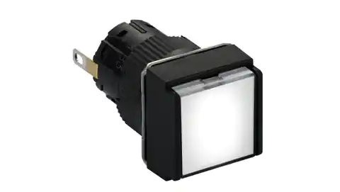 ⁨Wskaźnik św. kwadr. O 16, IP 65, biały, zintegr. LED, 24 V, złącze XB6ECV1BP⁩ w sklepie Wasserman.eu