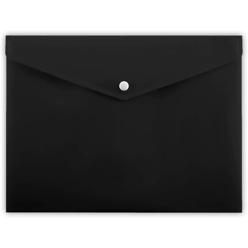 ⁨Envelope folder with snap A4 PP -113 black TT7783 PENMATE⁩ at Wasserman.eu