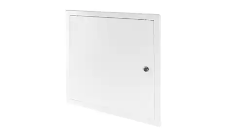 ⁨Plastic inspection door 450x450mm white with lock DT17Z⁩ at Wasserman.eu
