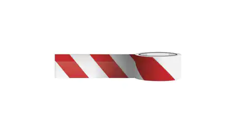 ⁨Taśma ostrzegawcza 75mm x 250m biało-czerwona F6033⁩ w sklepie Wasserman.eu