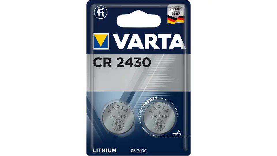 Lithium battery CR2430 280mAh 3V ELECTRONICS /2pcs/ at Wasserman.eu