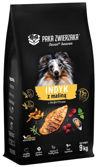 ⁨Paka Zwierzaka Seventh Heaven Indyk z maliną 9kg⁩ w sklepie Wasserman.eu